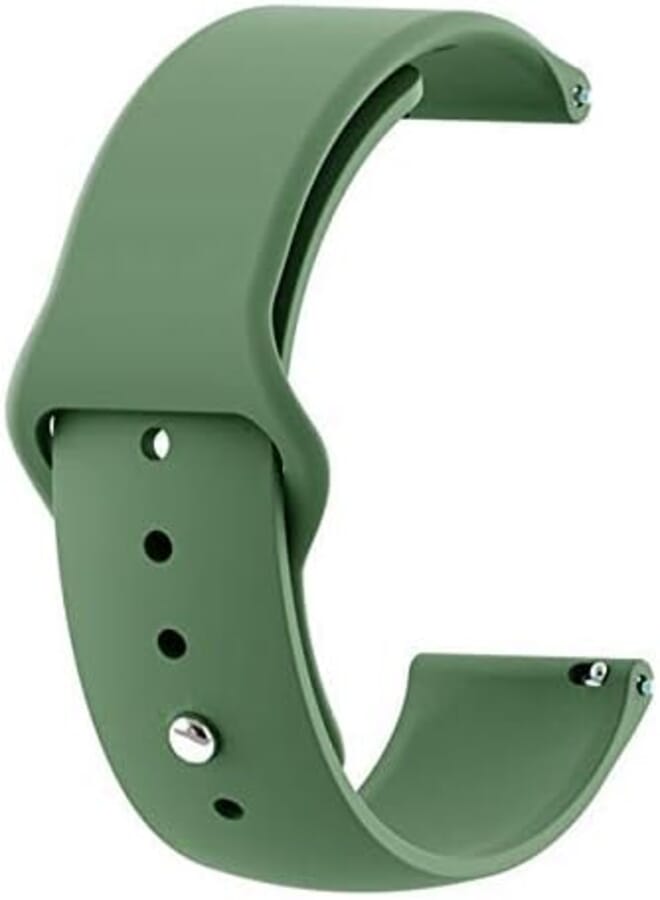 CIRO Soft Silicon Strap 20 mm Compatible with All Smart Watches and Watches (Green)